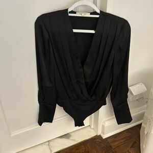 favorite daughter Black Long Sleeve Bodysuit